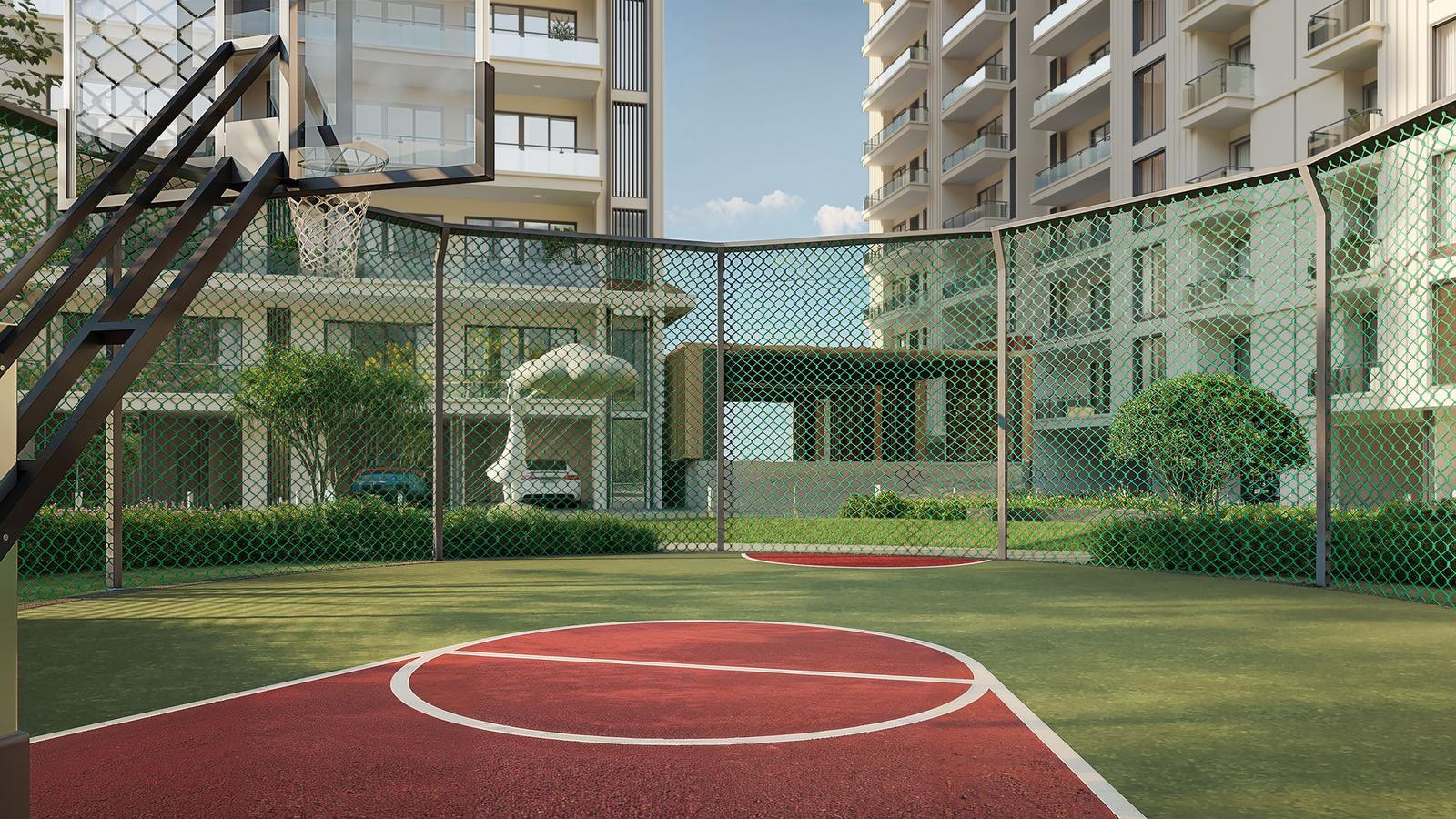 Sports courts at Eldeco Skywalk