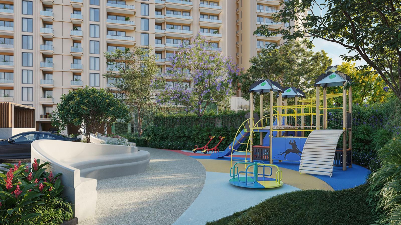 Kids play area at Eldeco Skywalk